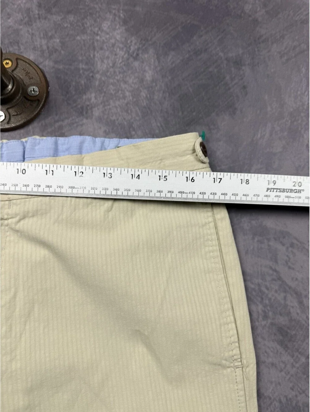 Sid Mashburn Side Tab Sport Trouser Pants 35x26 Beige